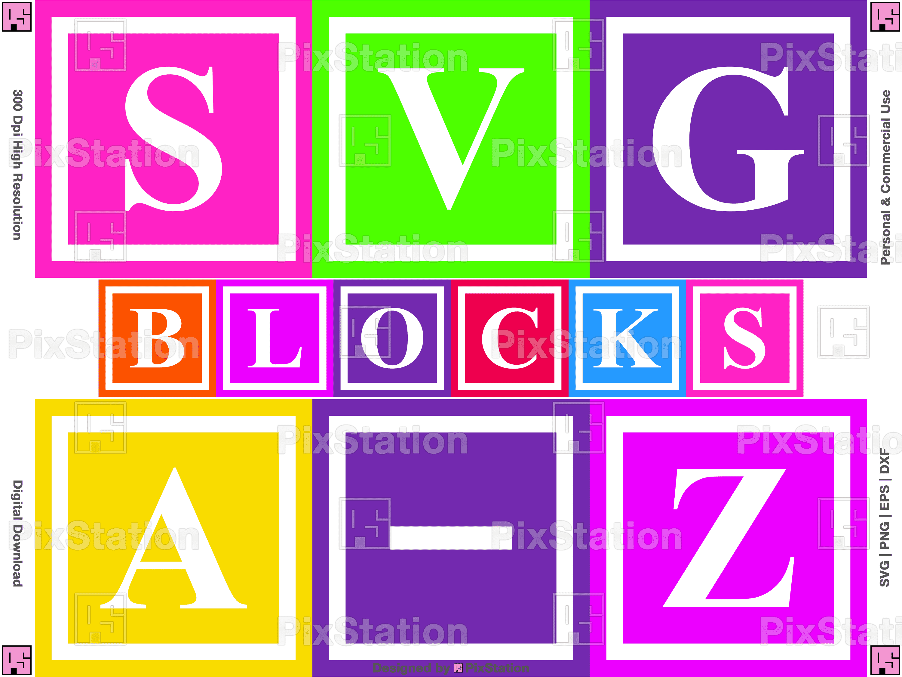 VTG ABC Shot Glass Blue Letters Building Blocks Design 4 oz