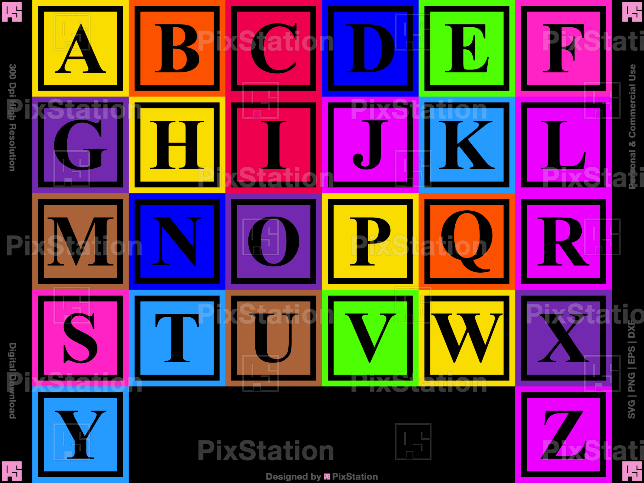 Alphabet Building Blocks Svg – PixStation