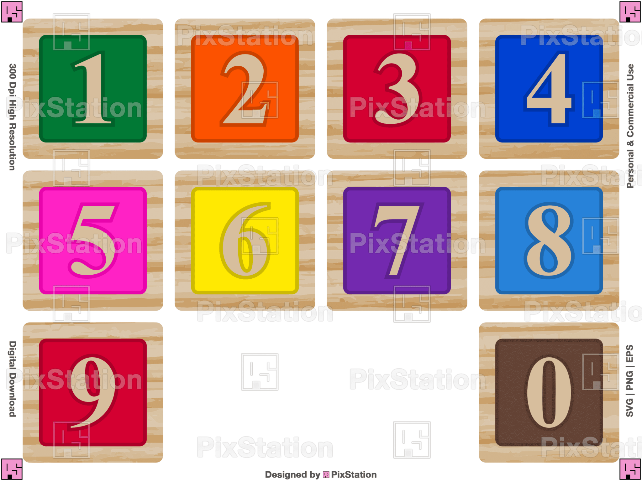 Wooden Alphabet Building Blocks – PixStation