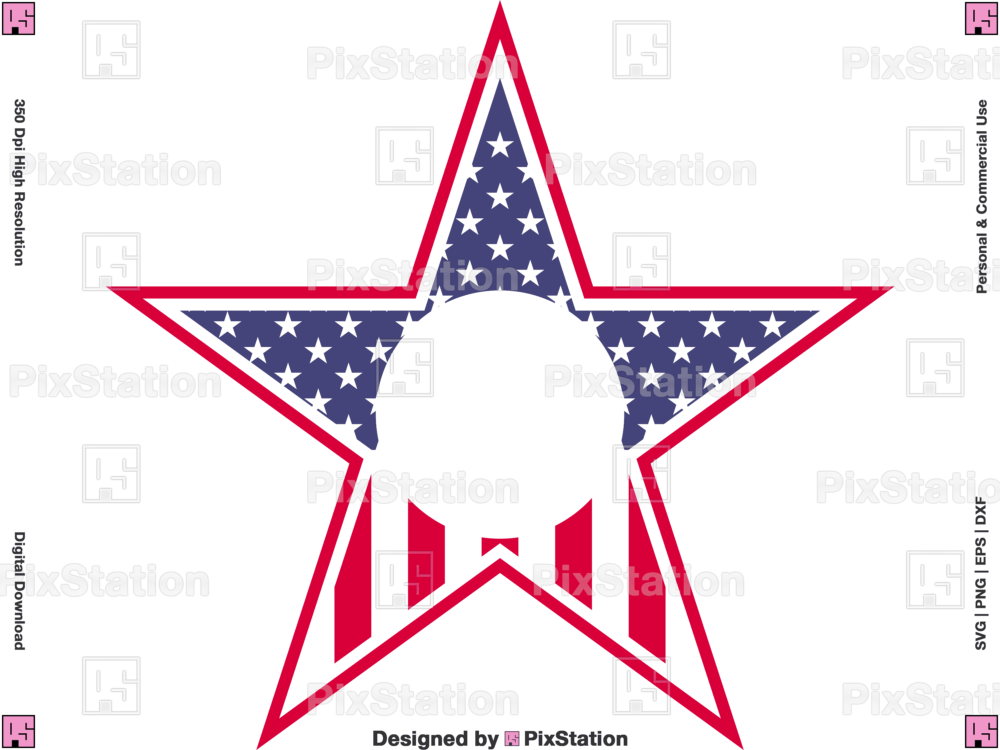 50 American Flag Stars Svg – PixStation